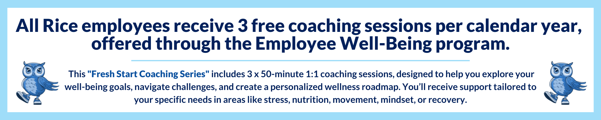 Health and Well-Being Coaching Fresh Start Series 