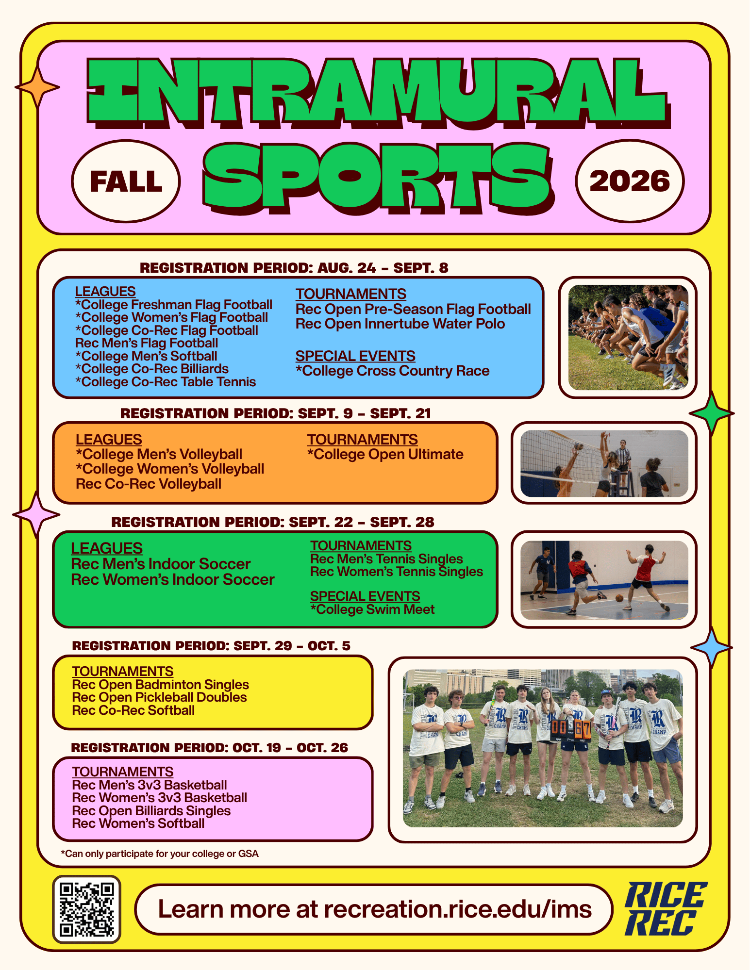 Intramural Sports Fall 2026